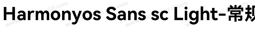 Harmonyos Sans sc Light-常规字体转换